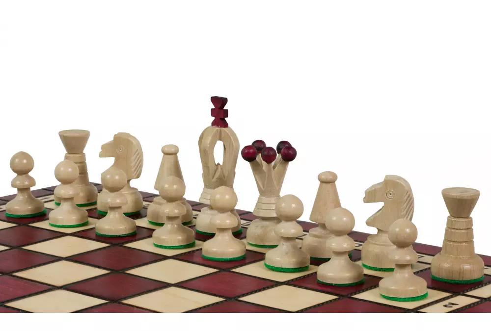 Handmade Wooden Chess Set – Medium King's - Cherry