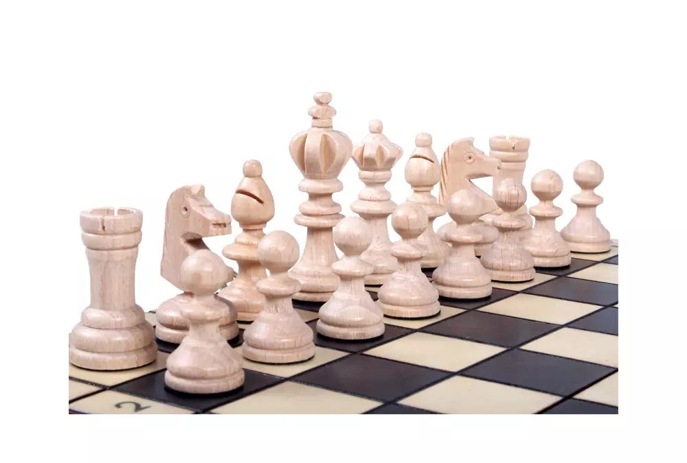 Handmade Wooden Chess Set – Olympic Mini