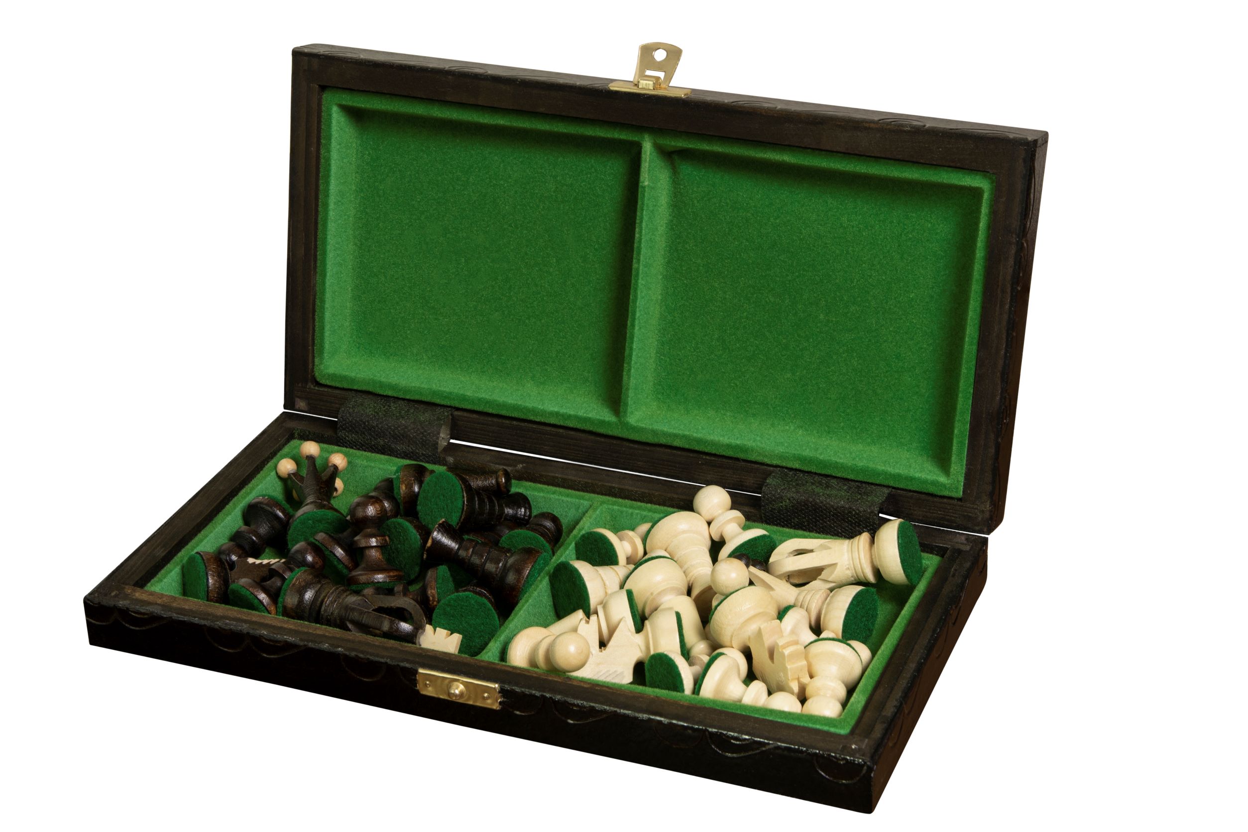 Handmade Wooden Chess Set - Small King's - Brown