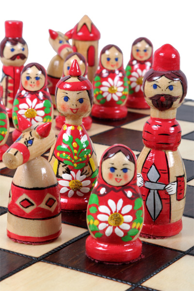 Handmade Wooden Chess Set– Babushka