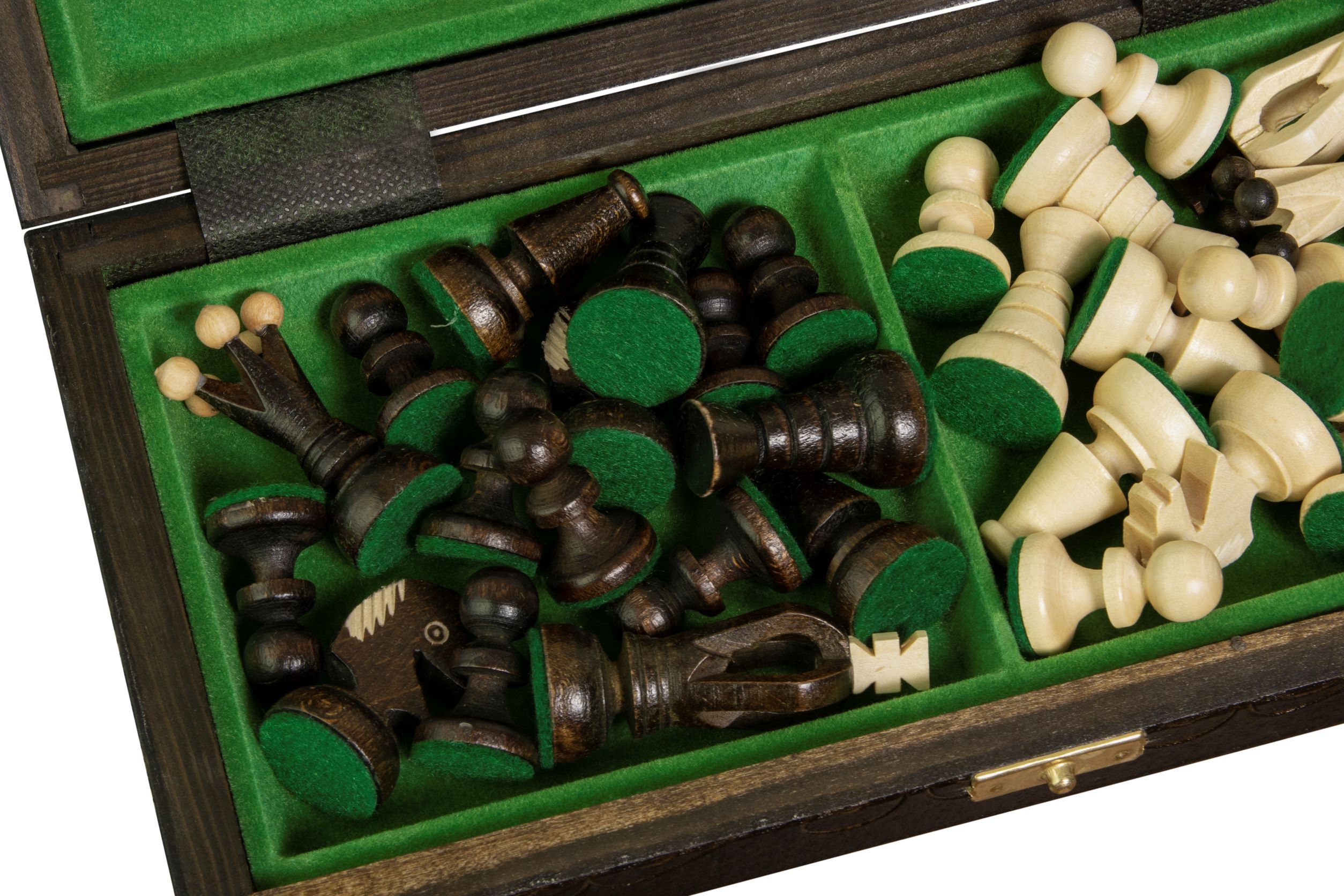 Handmade Wooden Chess Set - Small King's - Brown