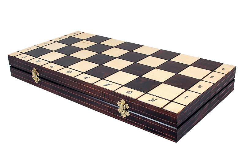 Handmade Wooden Chess Set– Kings with brass inlay