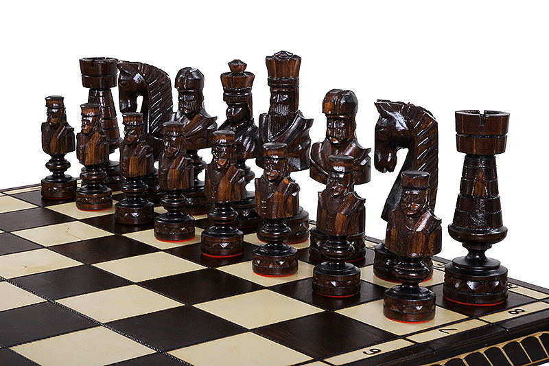 Handmade Wooden Chess Set – Large Caesar