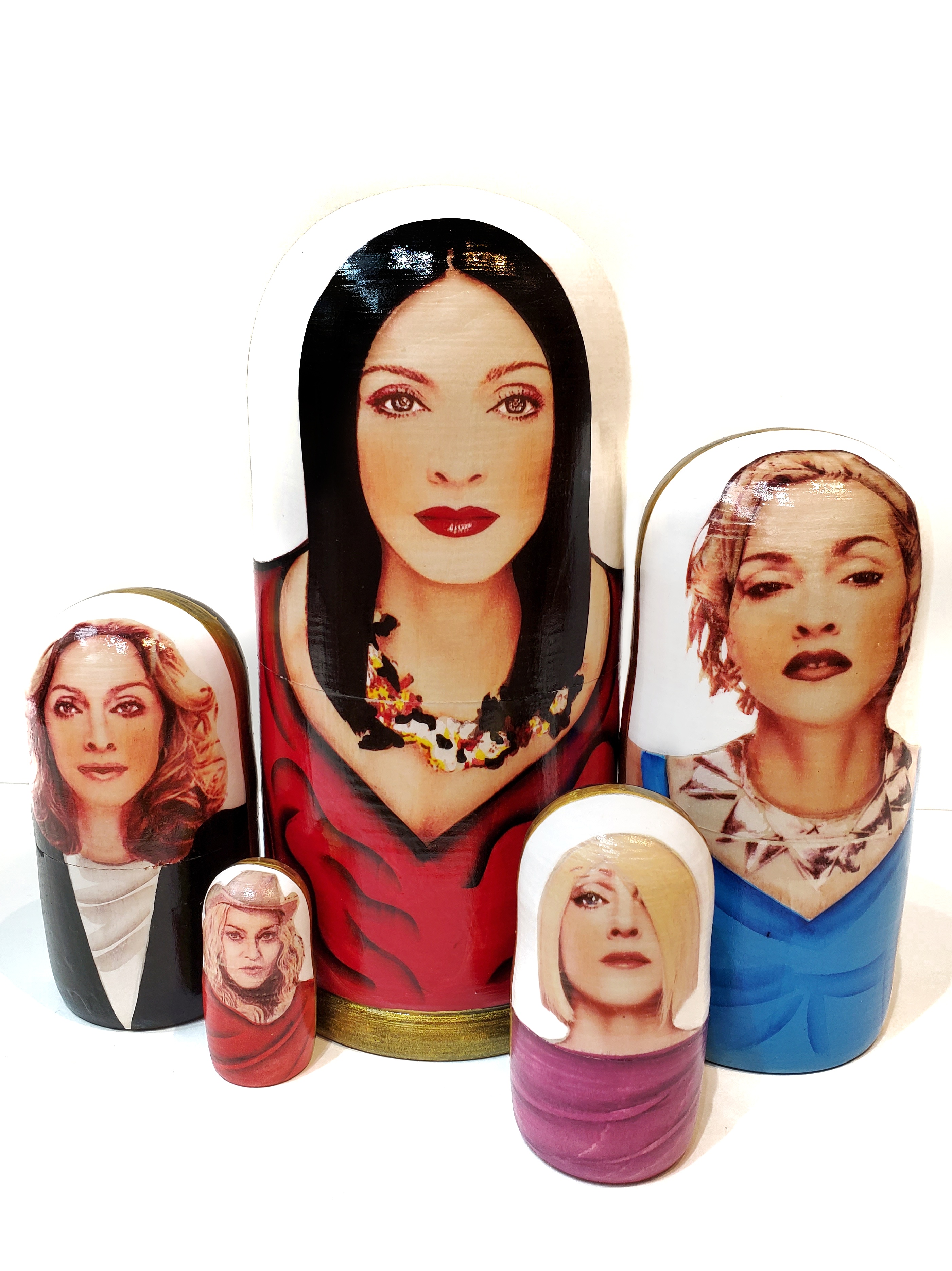 Celebrity Matryoshka Madonna (5 nested set)