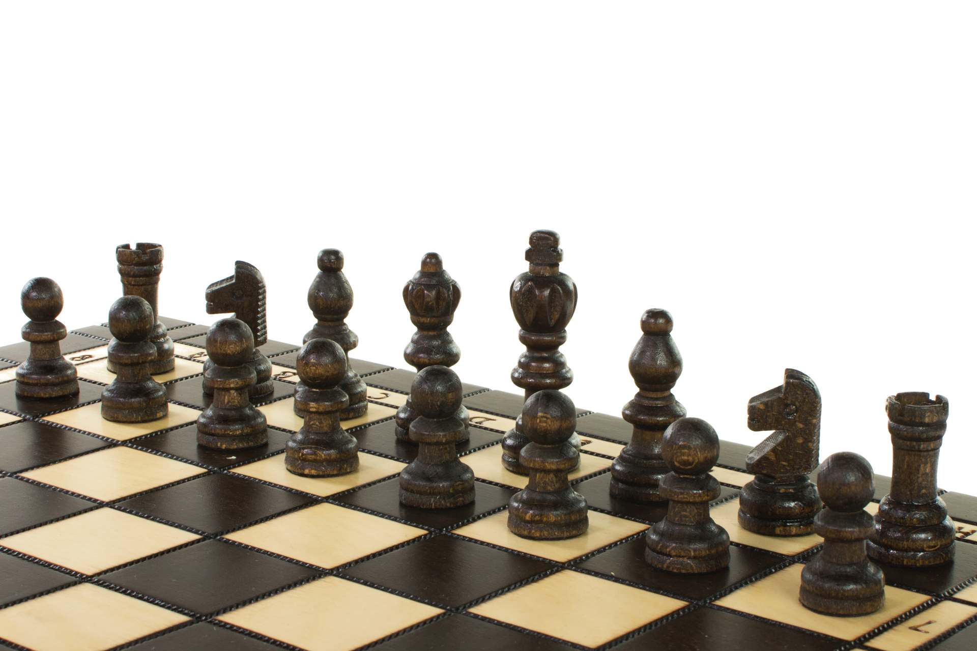 Handmade Wooden Combination Set –  Chess, Backgammon and Draughts (Checkers)