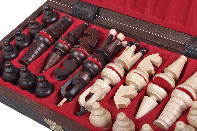 Handmade Wooden Chess Set – Royal Mini Travel Edition