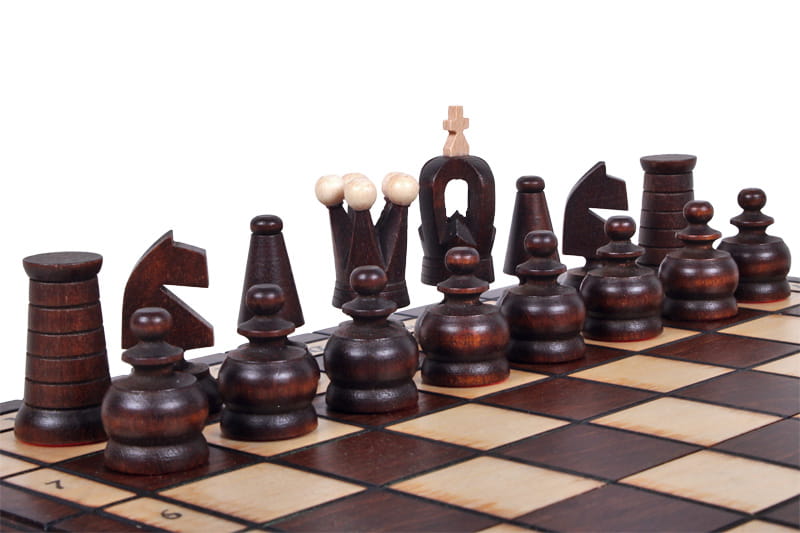 Handmade Wooden Chess Set – Royal Mini Travel Edition